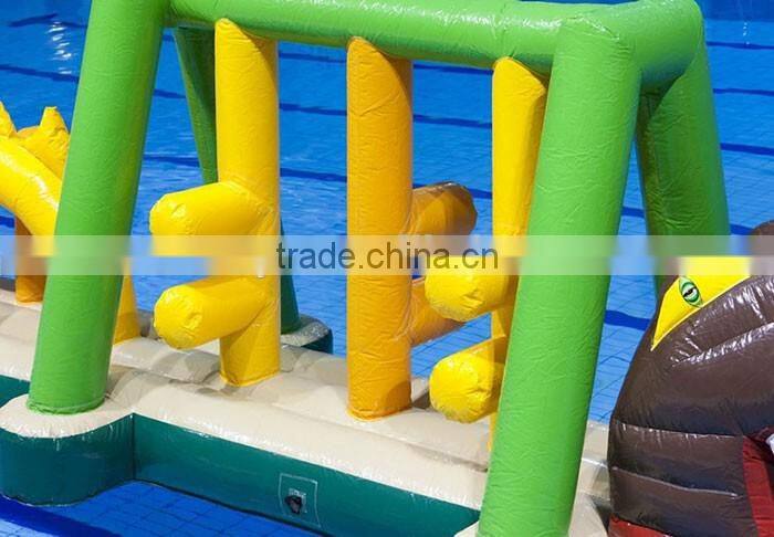 Cheap inflatable aqua run inflatable water obstacle course for sale