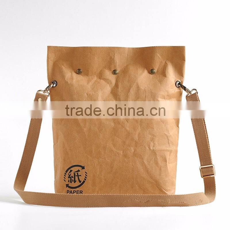 2016 New arrival specialty paper shoulder bags,waterproof clutch lunch bag,light weight paper messenger bag