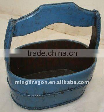 Antique Chinese Hand Carved Cask
