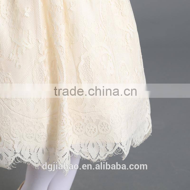 Wholesale best-selling short sleeve embroidery lace clothes girls fancy dress