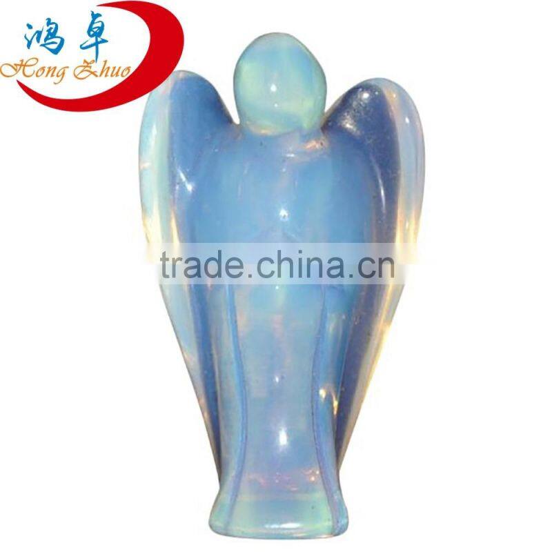 Semi-precious Stone Crafts Opalite Wholesale Carved Gemstone Angels