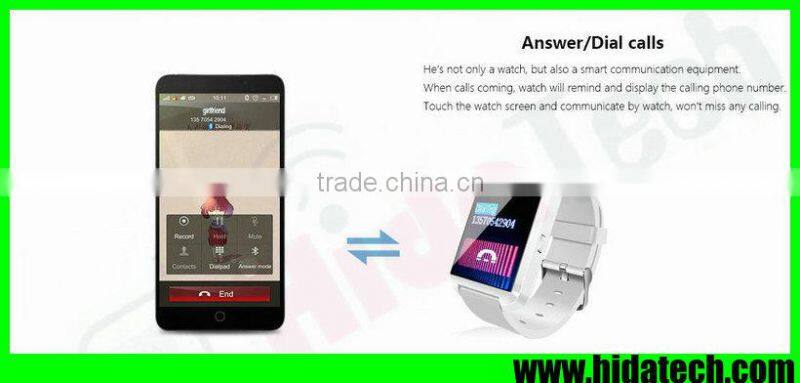 2015 Latest touch screen smart bluetooth watch for smart phone