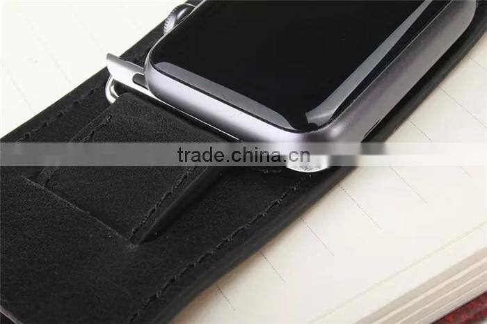 3 in 1 Double Single Tour Cuff Leather Watch Band for Apple Watch Straps