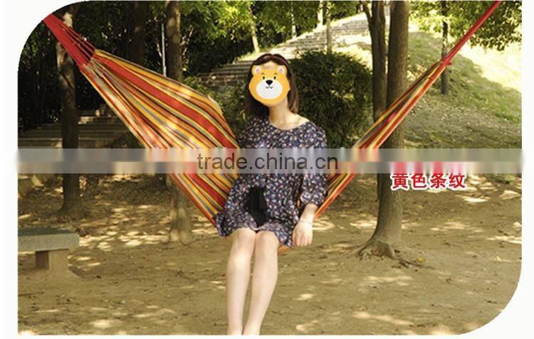 Outdoor camping leisure canvas hammock