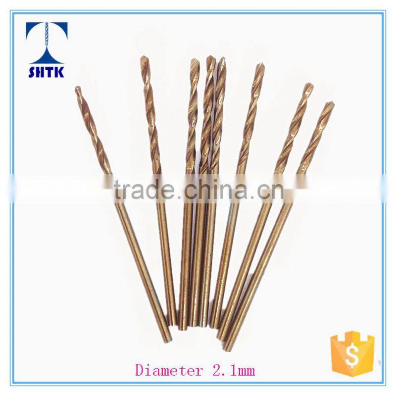 M35 cobalt, factory direct supply ,drill bit, twist drill bit Dia 2.1mm