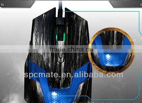 Human Engineering Design 6 Buttons Professionable Electricity Competitive Gaming Mouse with Cool Light