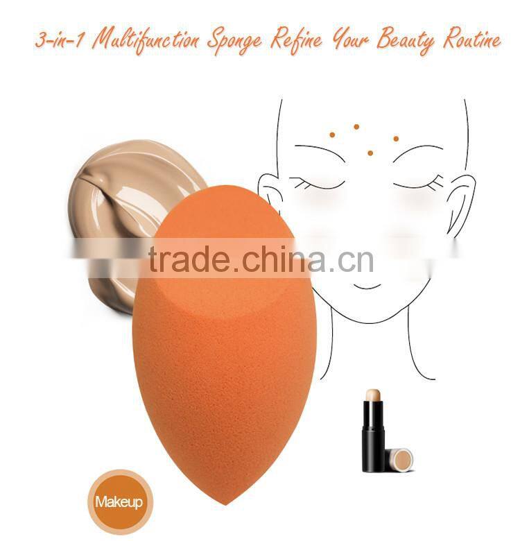 Diamond flower white red orange soft powder puff makeup sponge non latex