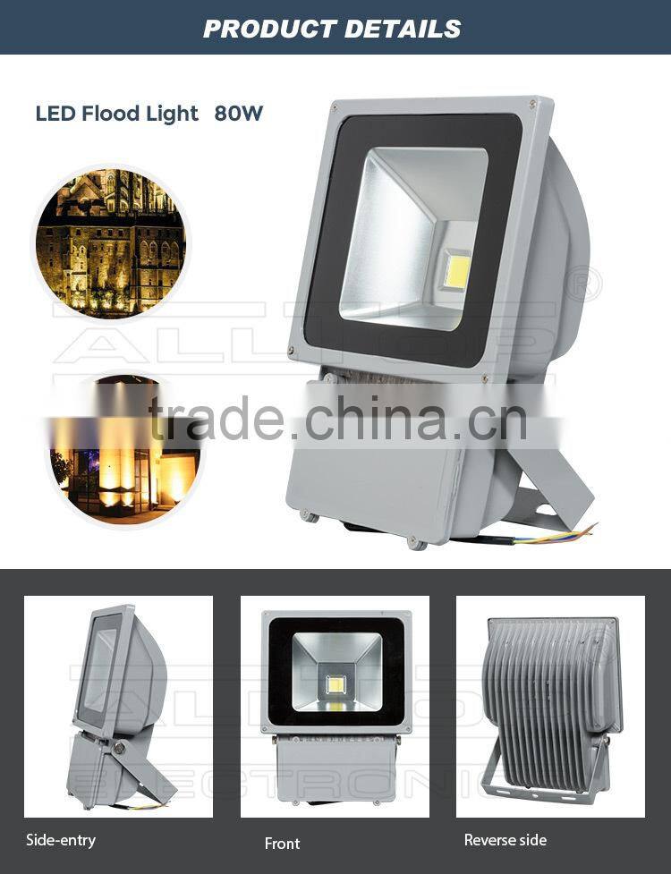 IP67 waterproof bridgelux cob 80w new led flood light