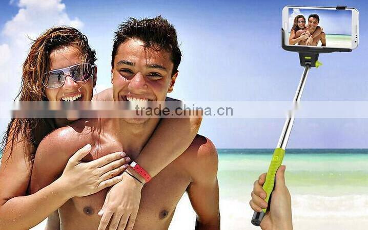 Hot sell z07-5 extendable monopod with wireless Bluetooth Remote Button for phone and camera