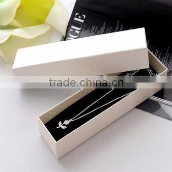 Hard paper necklace gift packaging box cardboard gift box with tray