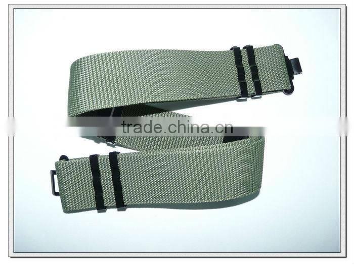 57mm wide green polypropylene plastic buckle military belt ,military duty belt