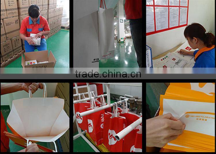 Factory direct made Recycled white/brown kraft bag