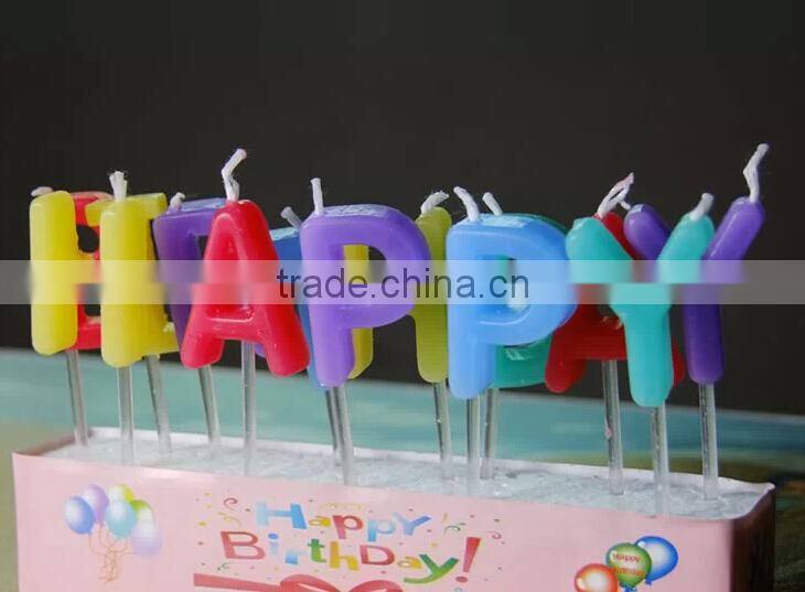 happy birthday letters candle