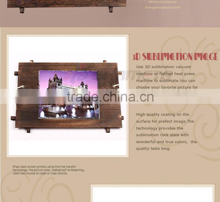 Sublimation rock photo slate/sublimation photo rock whole sale