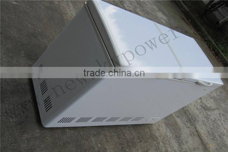 318L customized island freezer solar freezer 12v dc freezer compressor