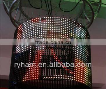 transparant flexible display screen p12.5 oled crtain screen 2014 china albaba hot selling