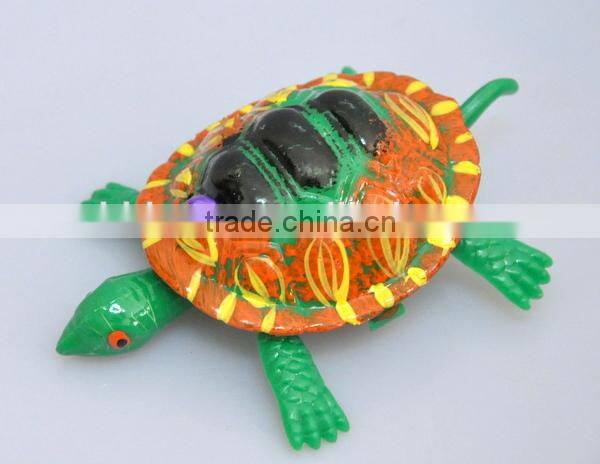 4 inch Wholesale Educational Green Cute Pull Thread Turtle Ship Toy