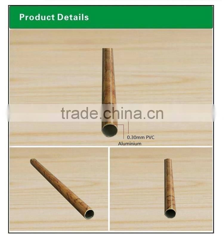 pvc wrapped aluminum tube profile moulding for decoration