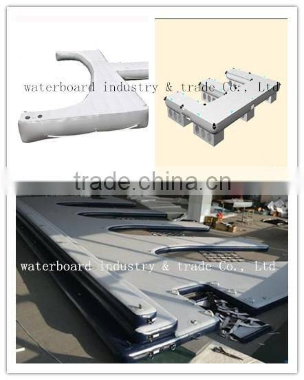Light grey colour air inflatable jet ski dock