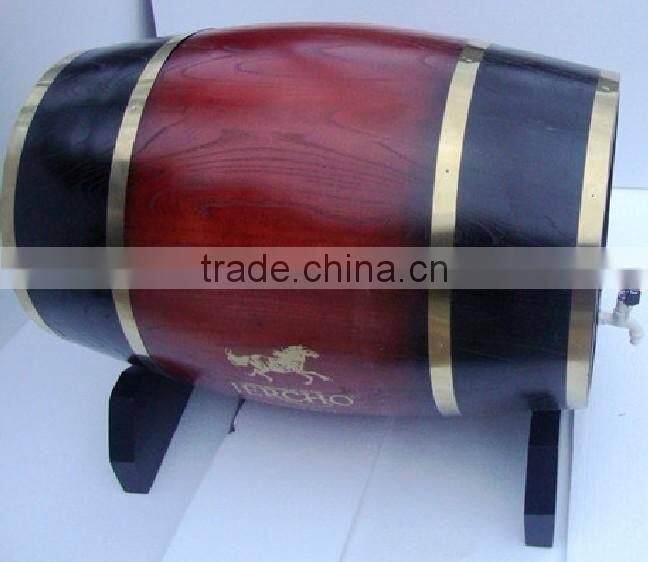 factory direct sale good quality oak wooden wine kegs with printing logo