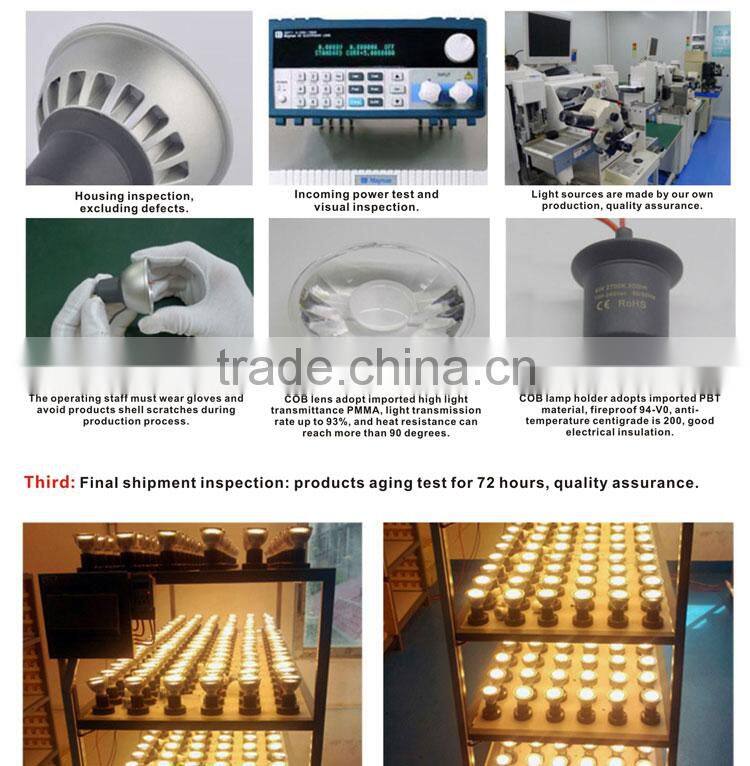 LED spotlightLED spot light white aluminum warm white 5W 6W GU10 COB led spotlight