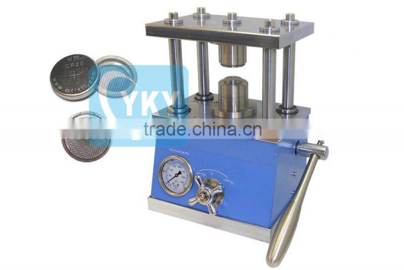 Li ion battery coin cell sealing / coin cell crimping machine