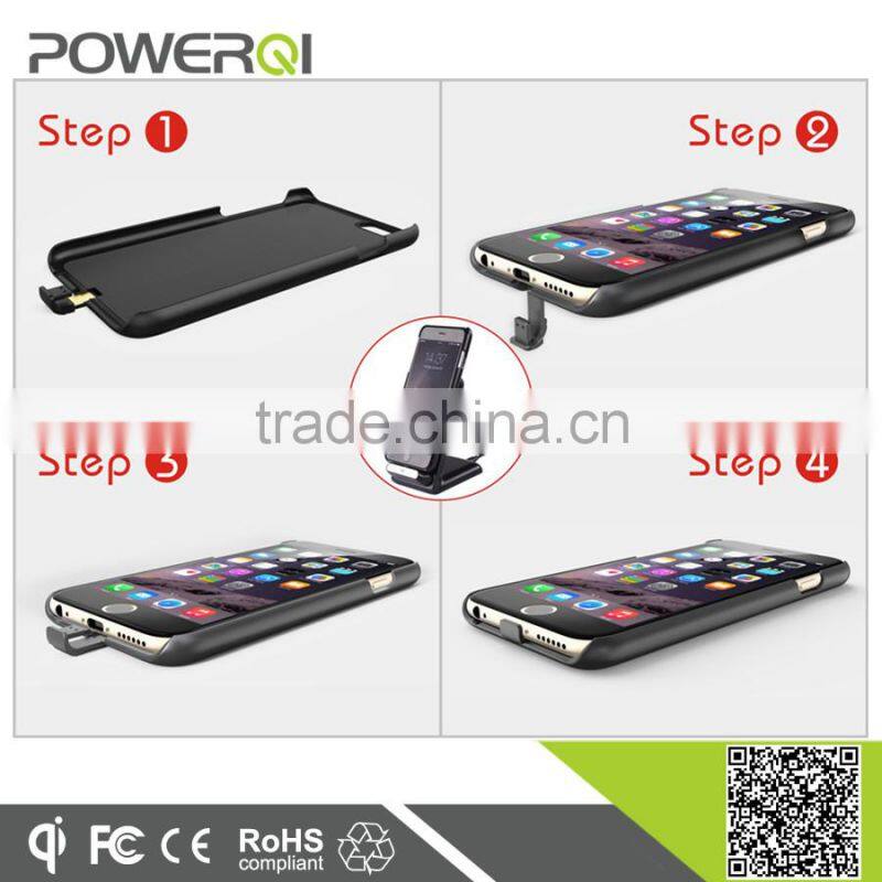 Qi compatible wireless charging receiver for iPhone6/6S plus with dismountable connector(i600 plus)