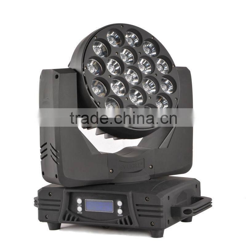 Disco effect light beam moving head light 19pcsx15w Orsam LED
