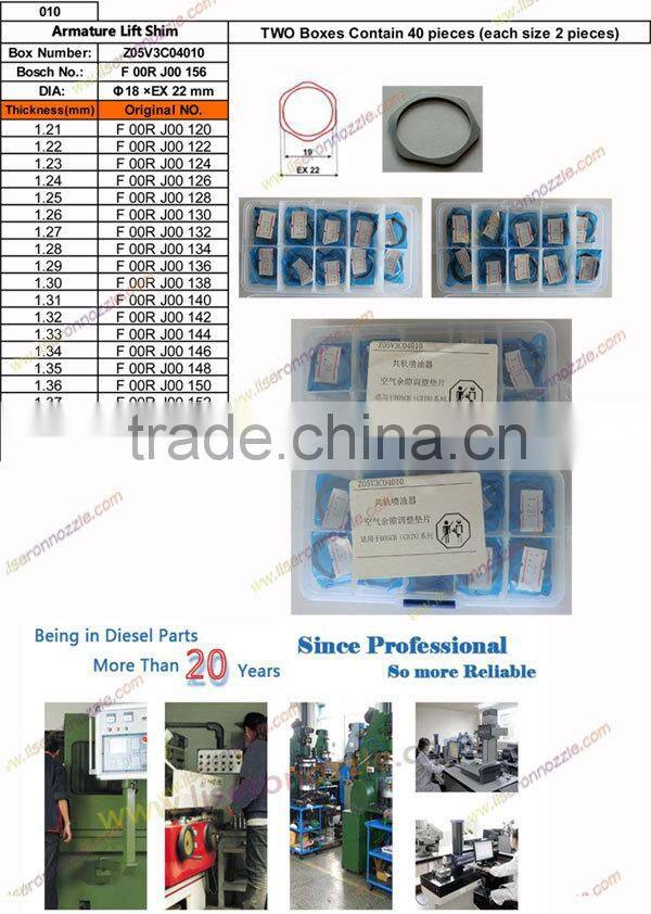 Bosch Common Rail Injector shim Denso and Bosch Injector Repair Kits Adjusting Shim