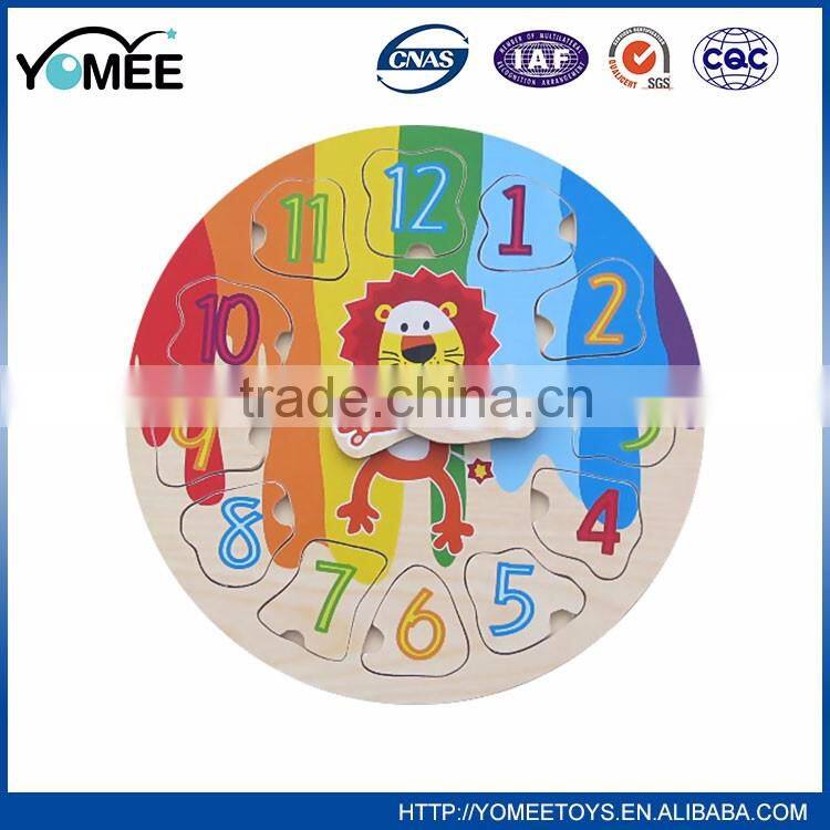 Educational Colorful Wooden custom puzzle