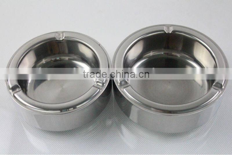 Double-wall Mirror Polished stainless steel cigarette accessory/ashtray
