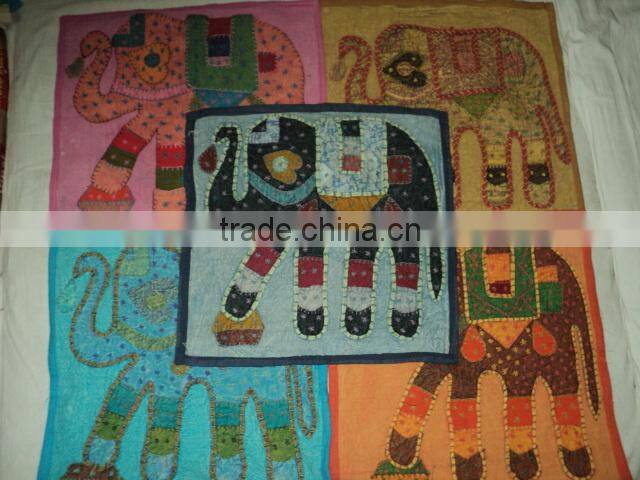 patchwork cushion covers from india elephant model