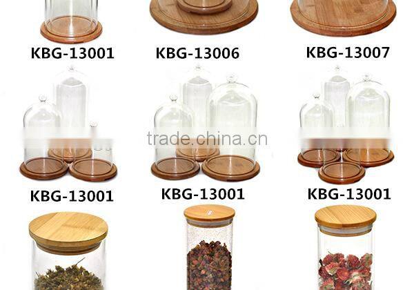 High quality nice design glass jar cooking pot with spoon
