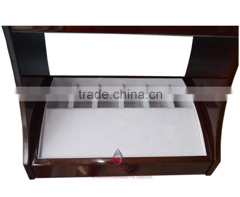 high quality wood belt display stand in classic style