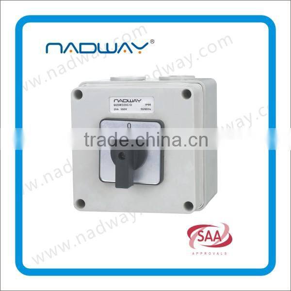 Gold supplier NADWAY product 2014 new 50/60Hz grey changeover and reversing switches SAA