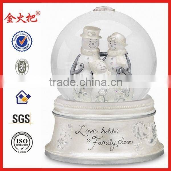 italian decorative 3D polyresin Souvenir 3d snow globe with italian city figure