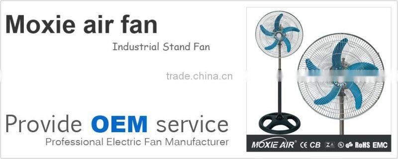 18" 3 blue blade electric industrial fan