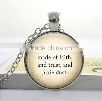 Om necklac,Tibetan Buddhism necklace DIY glass dome jewelry Photo glass dome jewelry