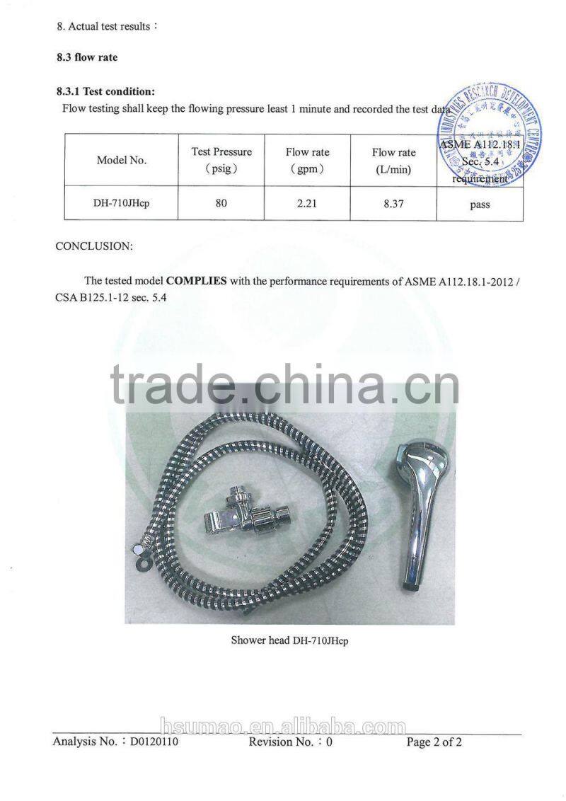 Adjustable 3-Spray Massage Turbo Head Shower