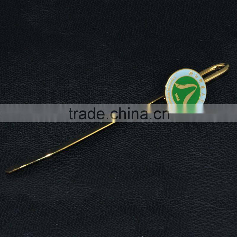 Universtiy souvenir metal bookmark laser logo bookmark and gift bookmark