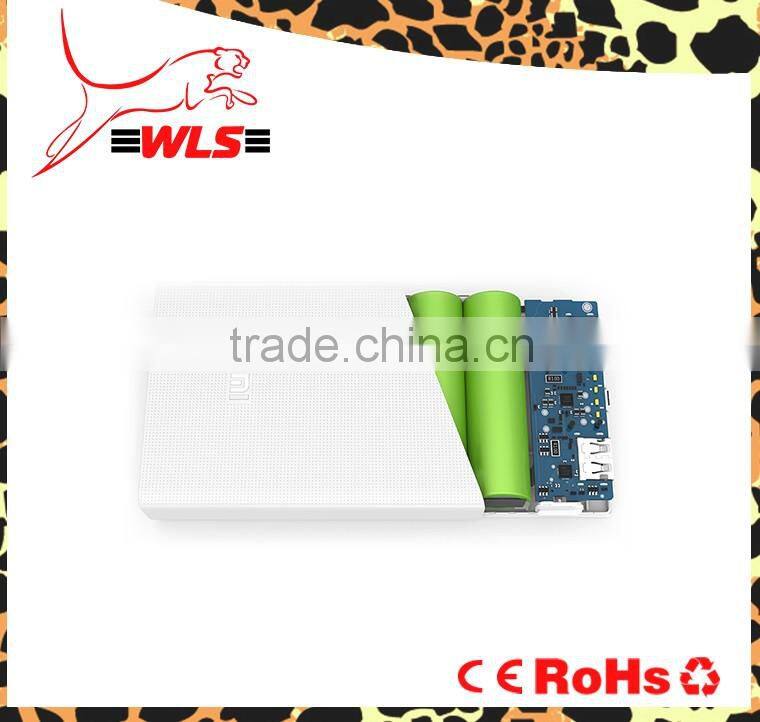 2015 WLS new arrival original 20000mah Xiaomi Power Bank for smartphone