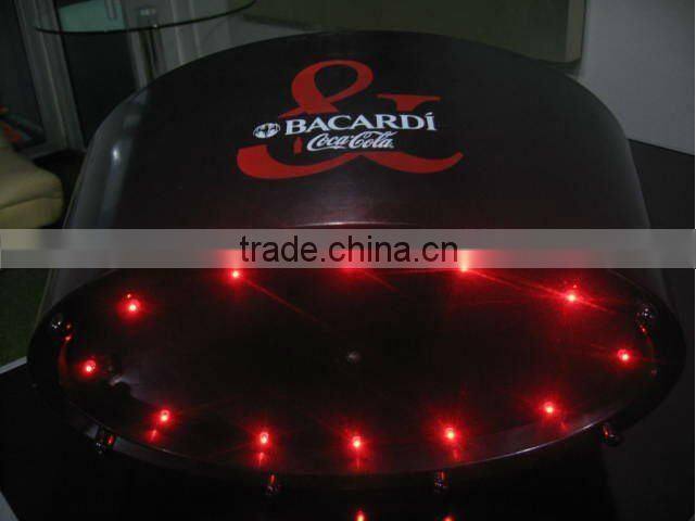 High Quality Black Color ABS LED Cooler Bucket for Sale