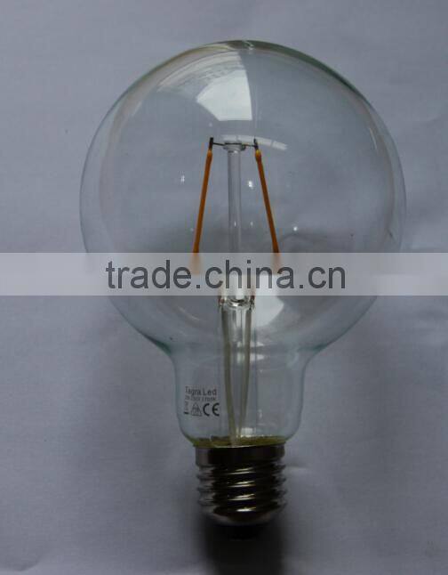 360 degree vintaged CE ROHS 2W 4W globe G95 led bulb 2700K 2 years warranty