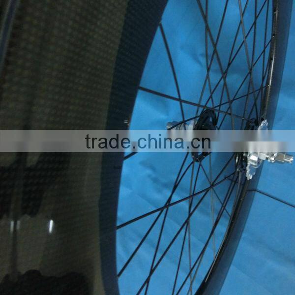 Road bicycle clincher 700C*88mm rim, Full carbon ,glossy/matte/printed finish
