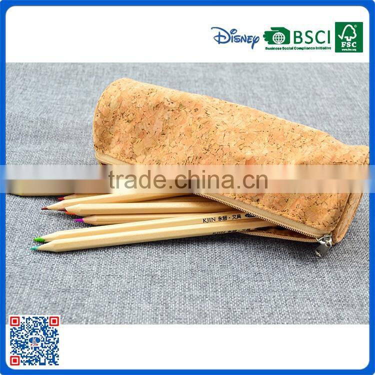 Promotional kid's unusual pencil bags lovely round zipper pencil cases for gifts back to school