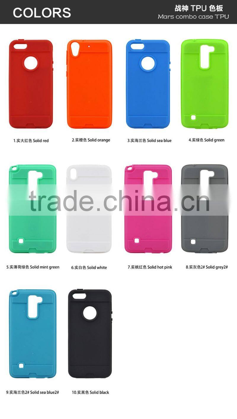 New design black small panda brushed tuff trooper hybrid protector cover case for LG stylo 2 plus MS550 K530 K536