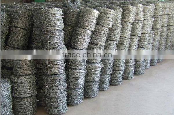 ISO9001 factory galvanized barbed wire