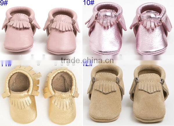 new style leather baby moccasins shoes