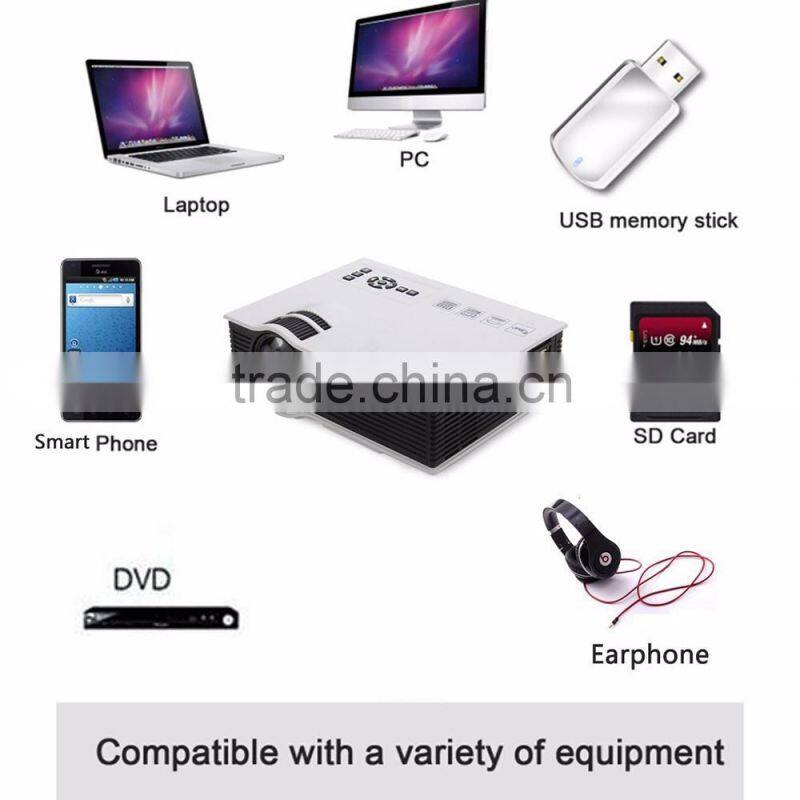 Upgrade UC40+ 800 Lumens Pro Mini Portable LCD LED Home Theater Cinema Game Projector
