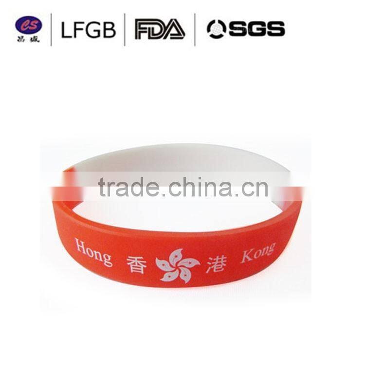 2016 Promotional fashion sport Bulk Cheap Silicone Wristband / Silicone Bracelet / Wrist Band